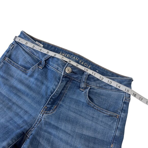 American Eagle Womens Next Level Stretch Jegging Jeans Size 6R Medium Wash Denim - Picture 6 of 14